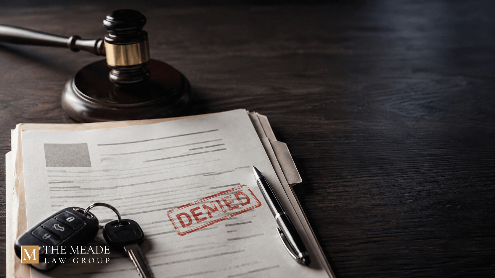 Criminal record file with a gavel and car keys representing DUI expungement in Ohio.